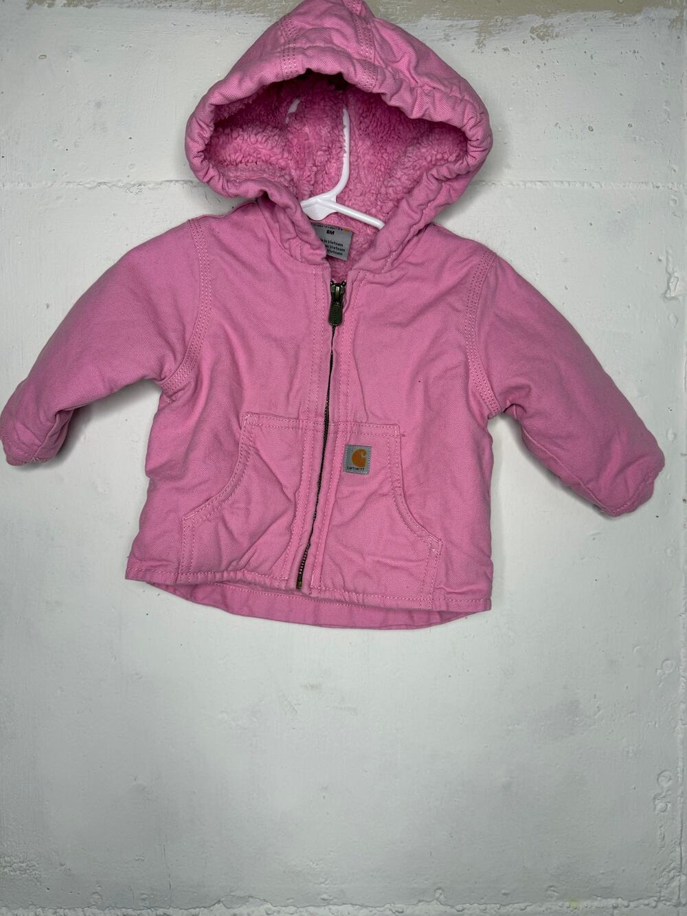 Carhartt Girls Infant Baby 6 Month Pink Jacket Hooded